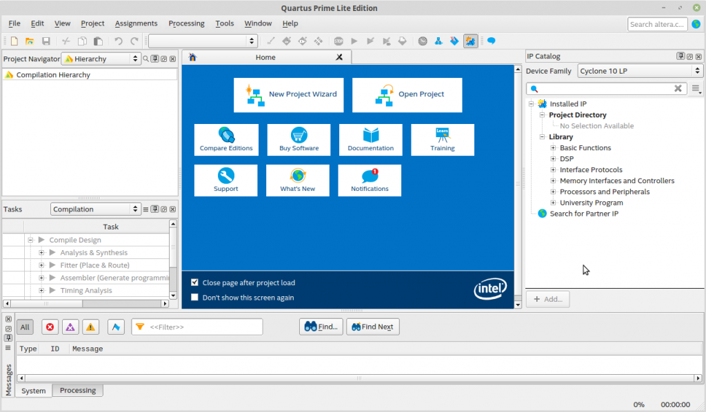 Quartus Prime Lite と ModelSim Starter をインストール – ともの技術メモ